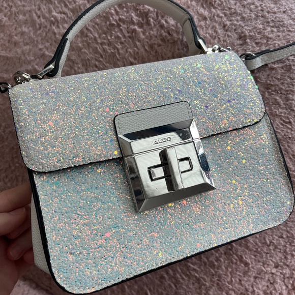 Aldo Handbags - Aldo White Sparkle Cross Body